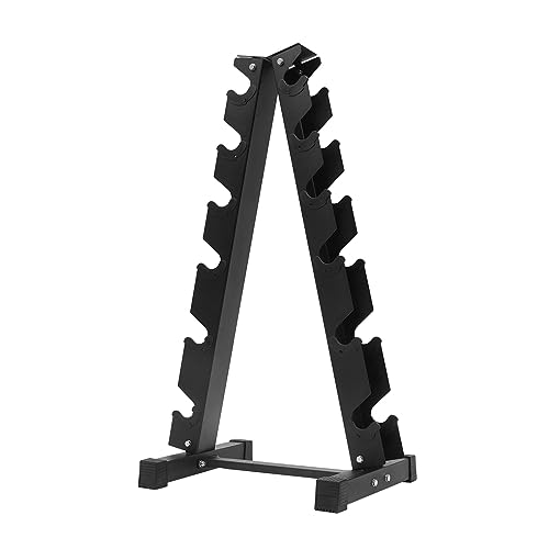 Dumbbell Rack Stand Only, Compatible with Peloton Weights, 6 Tier Weight Rack for Home Gym Dumbbell, Space-Saving, Heavy-Duty 660lb Capacity, Rust-Resistant Finish
