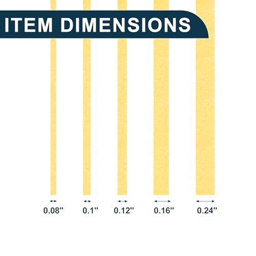 Image of Painters Tape Medium Tack Easy Removal Tape Yellow 5 Pcs 0.2cm /0.25cm /0.3cm /0.4cm /0.6cm x 25m