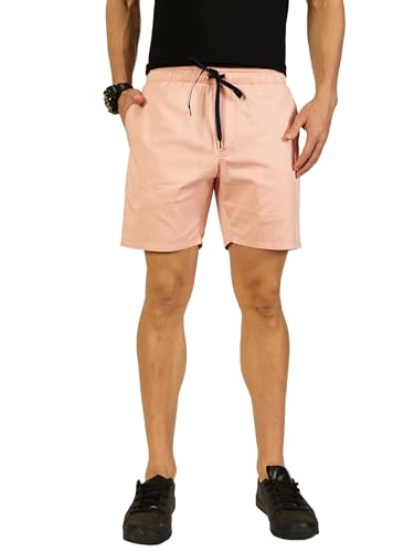 Image of Thomas Scott Men's | Solid | Chino Shorts | Regular Fit | 100% Cotton | Above Knee | Casual Short