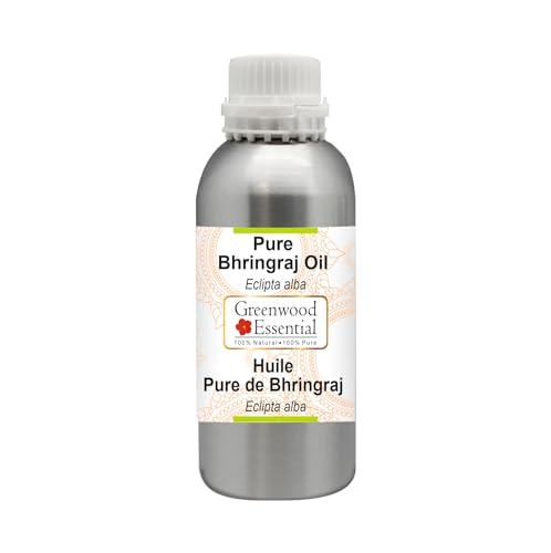Image of Greenwood Essential Bhringraj Oil (Eclipta alba) | Infused | Pure | Non-Sticky | Lightweight | For Scalp Application | Traditional Ayurvedic | Men & Women | 300ml