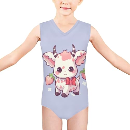 Image of Xhuibop One Piece Swimsuits for Girls Beachwear Bathing Suits 3-14