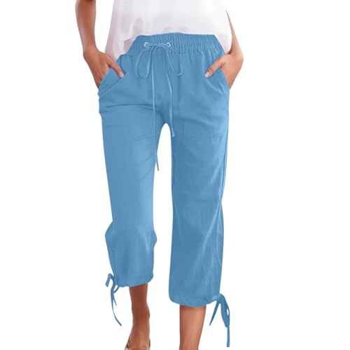 Pantalon en coton et lin pour femme, la douceur d'un textile fluide et épuré