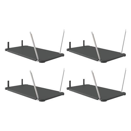 Suncast 4 Pack Vertical Shed Shelf Kit, Space Saving Hanging Loft Shelving for Outdoor Storage...