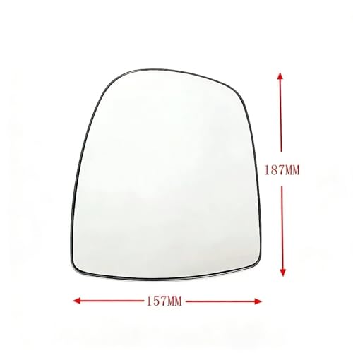 Miroir convexe chauffant compatible Trafic 2002-2012 vitre gauche glace - 2