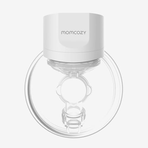 Image of Momcozy Wearable Breast Pump, Smart Display, Portable for Travel (Single Breast Pump, Grey)