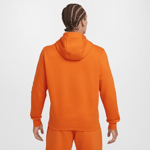 Nike Sportswear Club Fleece Men's Graphic Pullover Hoodie (BV2973-819, Safety Orange/Safety Orange/)2