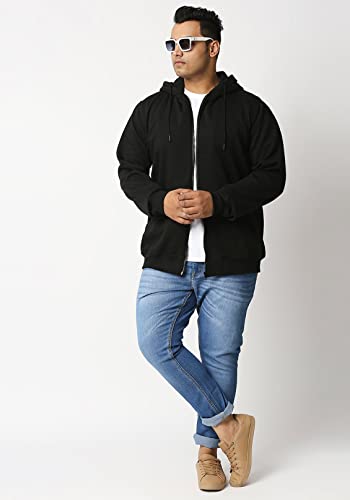Image of Wear Your Opinion Men's Plus Size Fleece Zipper Hoodie Jacket