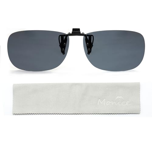 MONICE Fishing Clip on Flip up Polarized Sunglasses Fit...