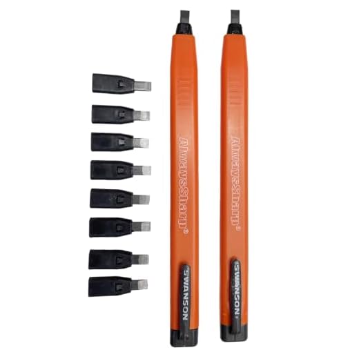 Swanson AlwaysSharp Carpenter Pencil, Two Pack