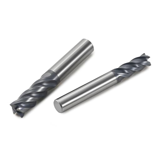 Image of Carbide Dynamic Square End Mills-4 Flute TiALSiN Coated,for Milling Alloy Steels, Hardened Steel, Metal etc.1 Pcs D6*50mm
