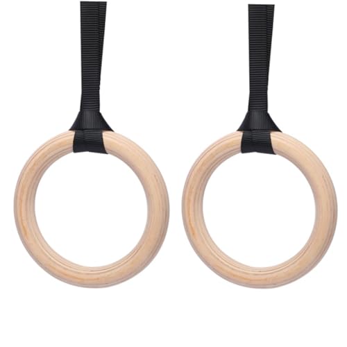 Anillas de gimnasia de madera ajustables para entrenamiento
