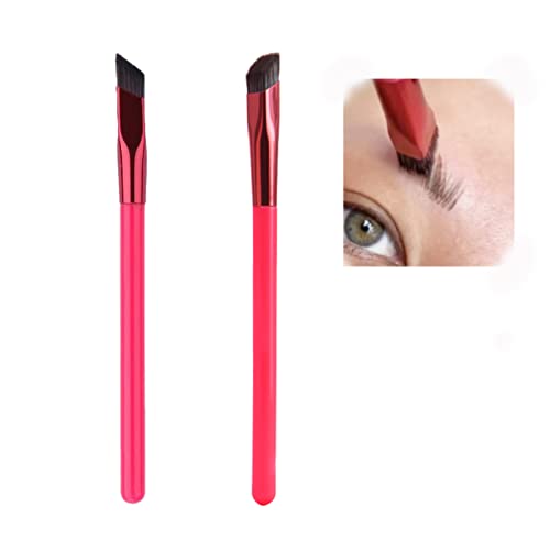 2Pcs Zelda Eyebrow Brush, Multi Function Eyebrow Brush, 4d Hair Stroke Brow Stamp Brush, Brow Brushes for Eyebrows, Professional Eyebrow Brush, Concealer Brush, Angled Eyebrow Brush
