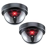 BNT Dummy Security Camera, Fake Security Camera with One Red LED Light, Built-in a Light Sensor, for...