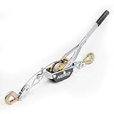 NEIKO 02252A Come Along Winch, 2-Ton (4000 Lbs) Pulling Capacity, 7.2 Ft, 2 Hook, Heavy Duty Power Cable Come Along Tool with Dual Gears, Hand Winch Cable, Automotive Hoist Winch Puller, Recovery Gear