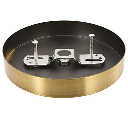 Canomo 6 Inch Antique Brass Ceiling Lighting Canopy Kit Ceiling Plate Cover 3 Holes for Pendant Light and Chandelier with All Hardware Includes Loop, Cross Bar and Mounting Screws by Canomo - Image 8