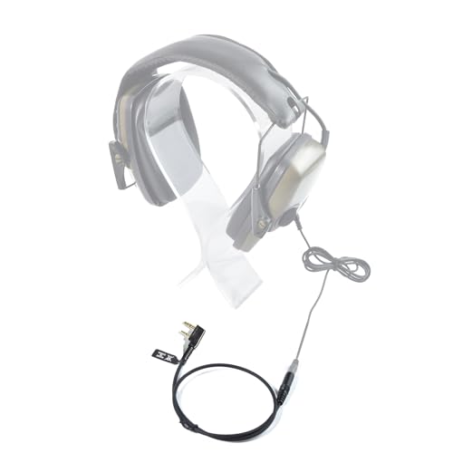 Adaptador de audio K de 2 pines a 3.5mm hembra para walkie talkie Baofeng y Kenwood pack de 2 5