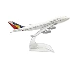 ZFQSEXTWT 16 Cm for Philippine Airlines Boeing 747 Aircraft Metal Alloy Die Cast 1 400 Model Toy Hobby Playgame Kit