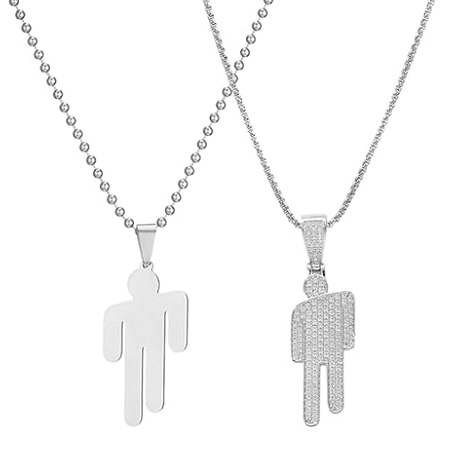 Collar De Hip Hop De 2 Uds, Collar con Colgante De Acero Inoxidable, Collar Simple De Moda, Collar con Colgante Creativo, Accesorios De Ropa | Ya disponible en tu tienda friki favorita! En mundofriki.es!