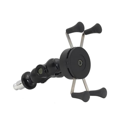 PLMNHSS Fahrrad Handyhalterung Für Suzuki GSX-R 600 750 1000 Für GSX1300R Hayabusa 1996-2020 Telefon Halter Gabel Vorbau Montieren GPS Navigation Halterung(No USB Charger)