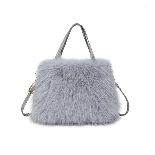 Faux Fur Purse for Women Girls Fuzzy Small Crossbody Bag Cute Plush Purses with Shoulder Strap Furry Fluffy Bags