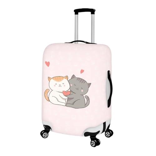Image of Mumeson Travel Luggage Cover for Women Teen Girls Cartoon Cats Luggage Covers Fit 22 23 24 25 inch Suitcase Lightweight Anti-Scratch Suitcase Protect Covers