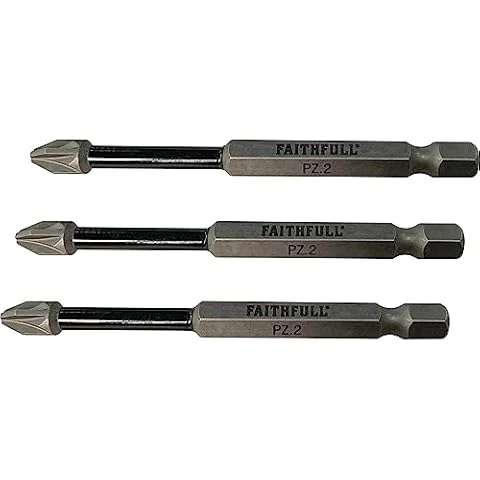 Faithfull PZ2 Impact Screwdriver Bits 3 Pack Cover