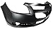 Evan Fischer Front Bumper Cover Compatible with 2008-2012 Chevrolet Malibu Primed Plastic With Fog Light Holes