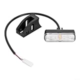 ZAMETTER Luz de señal de giro delantera para scooter eléctrico, luz intermitente izquierda y derecha, luz trasera con control remoto de radio para scooter eléctrico (gira a la izquierda)