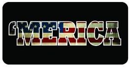 3pcs Merica America Funny Hard Hat/Helmet Vinyl Decal Sticker