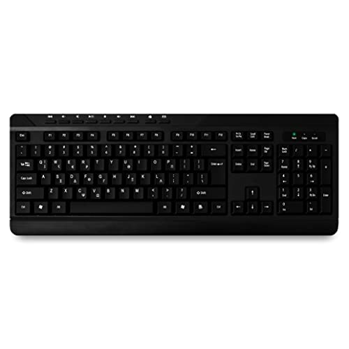 Clavier PC avec port USB MediaRange résistant aux éclaboussures et réglable
