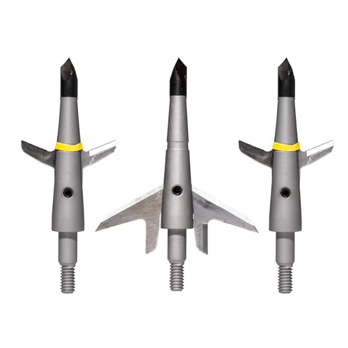 Swhacker Crossbow Broadheads | Expandable Blades, 100 Grain, 3-Pack | Precision Hunting Tips for Maximum Penetration & Accuracy