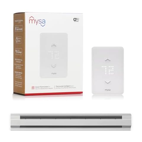 Mysa Smart Thermostat LITE for Electric Baseboard Heaters 240V | Easy Install | Use w/HomeKit, Alexa, Google Home | Wi-Fi Programmable | Remote Control with Free App Cover