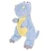 TOYANDONA Dinosaurio de Peluche de Juguete de Felpa Suave Sentado Dinosaurio Cojín Muñeca Peluche Figuras Juguete Almohada para Baby Shower Cumpleaños Niños Regalo 35Cm Azul Cielo