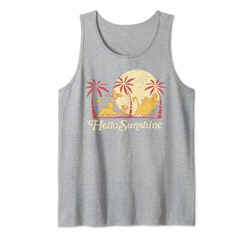Débardeur Disney Le Roi Lion Hello Sunshine en coton premium et finitions soignées