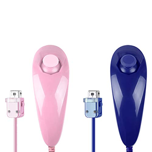 image for Poulep 2 Packs Nunchuk Nunchuck Controllers Joystick Gamepad Compatiab