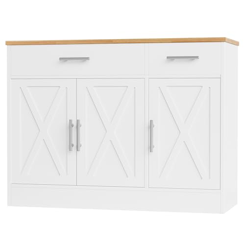 Shintenchi Modern Farmhouse Sideboard Buffet...