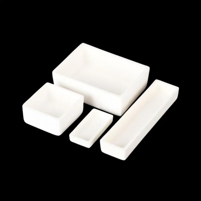 Aluminiumoxid-Tiegel, Tiegel aus 99% Aluminiumoxid, Hochtemperatur-Elektroofen, Sintern, Verbrennungsboot, mehrere Größen(160x140x120mm)