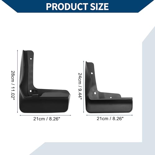 Image of Mud Flaps Splash Guards W /Mount Accessories for Volkswagen ID7 2023 2024 Front and Rear Mud Guards 1 Set