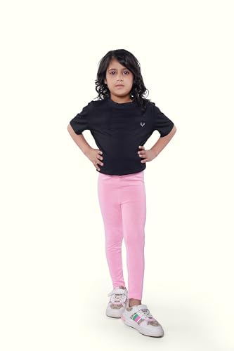 Girls Leggings Bundle Pack – Stretchy Printed Yoga Pants for Kids & Tweens, Soft Breathable Activewear (3T–13T)4