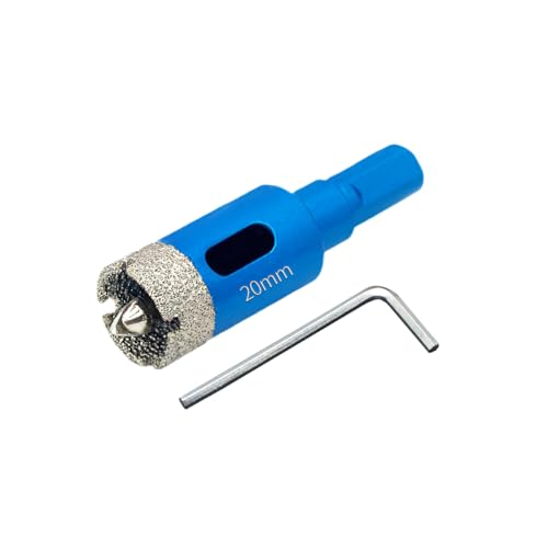 Teronbeta Broca Diamante 20mm con Guía de Centrado, Profesional Sierra Perforadoras de Diamante para Azulejos, Porcelana, Vidrio, Mármol y Cerámica