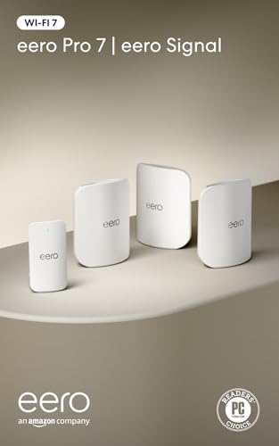 Image of Amazon eero Pro 7 (3-pack) with Amazon eero Signal 4G LTE cellular backup for eero systems