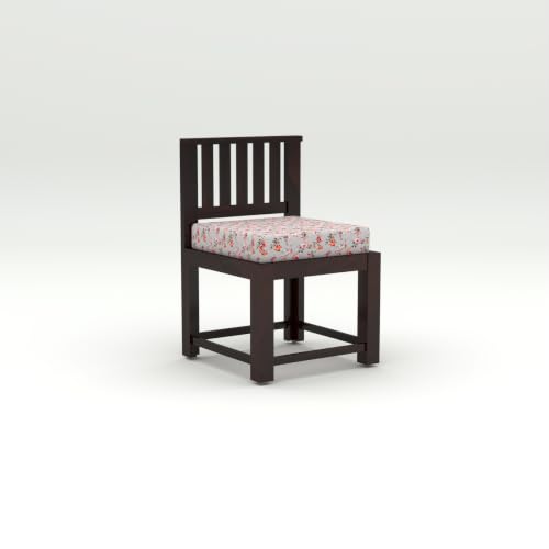 Image of Solid Sheesham Wood Dining Chair Set of 2 | Wooden Arm Chairs with Cushion | Living Room Chair | Dining Table Chair | Modern Wooden Furniture