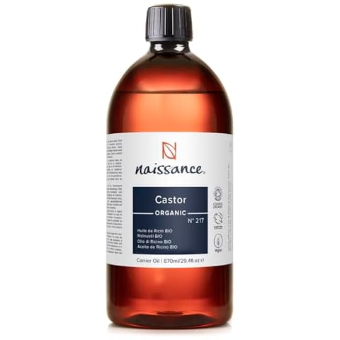 Naissance Organic Castor Oil for Hair and Skin Cover