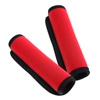 YARNOW 2 pièces Housse de Poignée de Bagage Résistante Manchons Élastiques pour Sac à Main et Valise Protection Confortable pour Transport Quotidien Lot de 2 Rouge