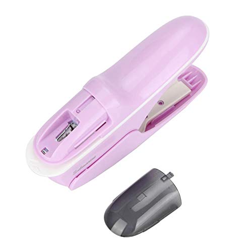 Nietloze nietmachine Handnietloze nietmachine Nietloze nietmachine Boekpapier Nietloze nietmachine voor kantoor(Purper) - Image 5