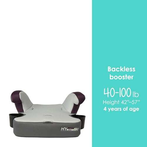 Baby Trend Hybrid SI 3-in-1 Combination Booster Seat, Dash Plum – Side-Impact Protection, 3-Stage Growth Design, Adjustable Headrest, Cushioned Comfort - image 3
