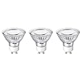 Lepro GU10 LED Light Bulbs Non-Dimmable, 2700K Soft Warm Light GU10 Bulb Replacement for Recessed Track Lighting, 4W LED Bulbs with 100°Flood Beam for Kitchen, Range Hood, Living Room, Bedroom, 3 Pack