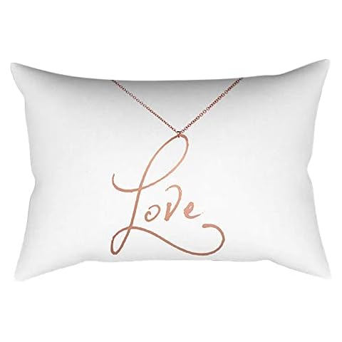 Skang Juego de cojín rectangular con diseño de mapa de ojos de oro rosa rosa para decoración del hogar Cover