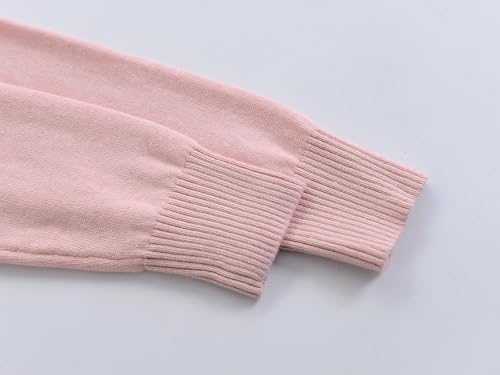 Image of ACESTAR Boys Girls Cardigan Sweater Cotton School Uniforms Solid Kids Long Sleeve Button Down Sweaters Knit Tops, 3T-12Years