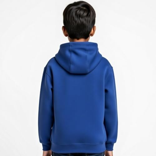 Image of Boy's Cotton Fleece Hooded Sweatshirt with Kangaroo Pocket
